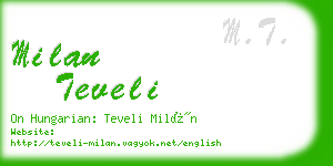 milan teveli business card